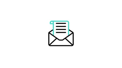 Minimalist Envelope and Letter Icon Animation