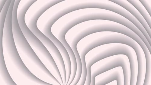 Smooth White Abstract Wavy Lines Looping Background Animation