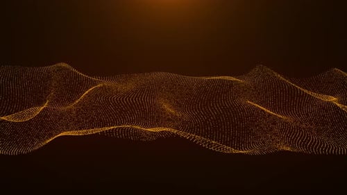 Flowing Abstract Particle Wave Animation Background