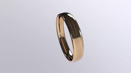 Drehring mit 3D-Objekt und rotierender Schleife