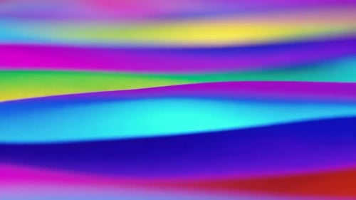 Vibrant Abstract Fluid Gradient Wave Loop Background