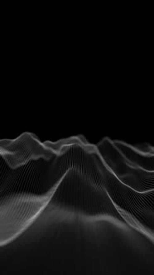 Audio Waveform Abstract Music Waves Oscillation Futuristic Sound Wave Visualization Synthetic Music