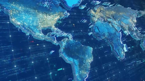 3d background world map