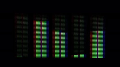 Equalizer auf einer Stereo-Hifi-Anlage