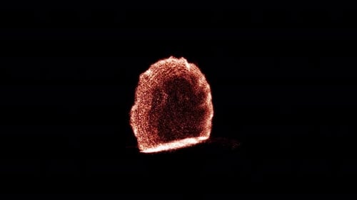 Abstract Fiery Particle Burst Effect