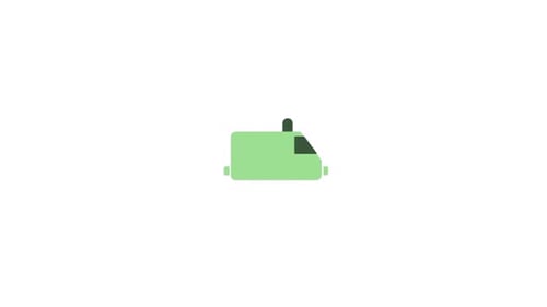 Animated Flat Design Medical Ambulance Icon