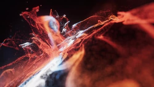 Abstract flowing wave particles background