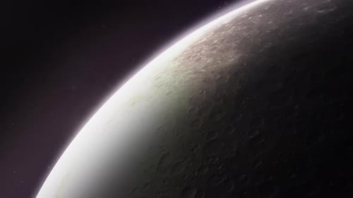 Cosmic Planet Surface Light Reveal