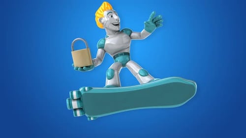 Robotersurfen - 3D-Animation
