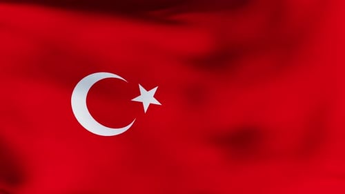 Drapeau de la Turquie 03 4K