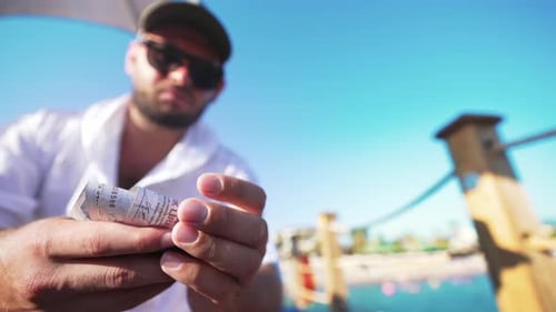 Close Up Money in Hands