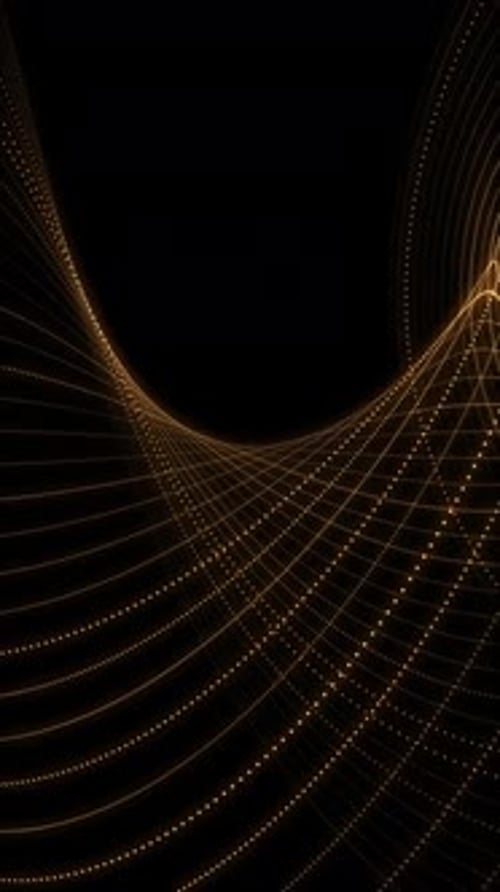 Vertical Video - Elegant Golden Spiral Fractal Background