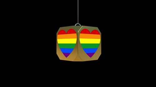 Golden Rainbow Heart Pendant Reveal for Pride Celebrations