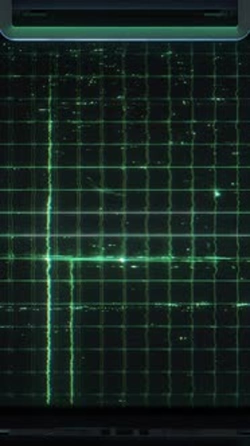3 D Sci Fi Digital Grid Screen