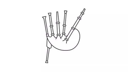 Animiertes Dudelsack-Symbol