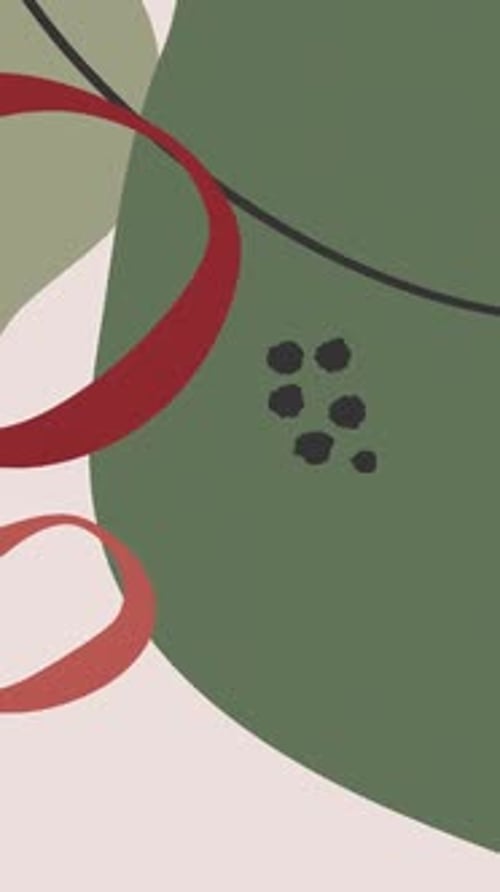 Minimal Abstract Animated Red Background