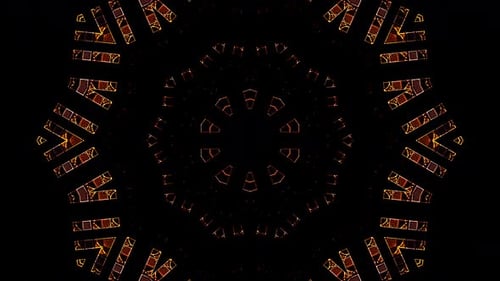 Abstract background moving stripes and flashing with shining light. Animation with circles