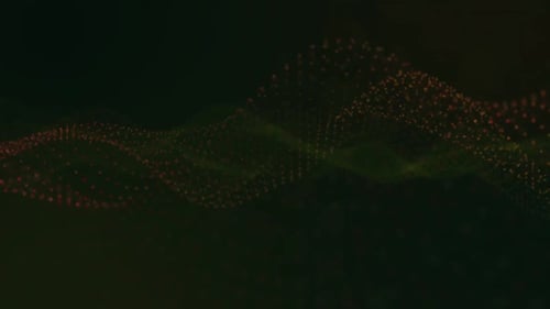 Abstract Digital Particle Wave Motion Background