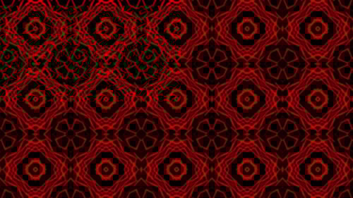 Red Kaleidoscope Dj Background Loop V2