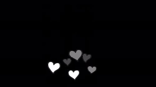 Hand-Drawn Floating Hearts Animation