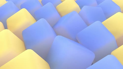 Blue Yellow Boxes Background Intro Able to Loop Endless