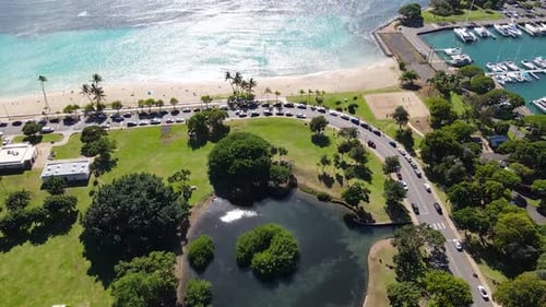 Drone Footage of Hawaii, Oahu. Full HD