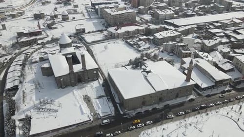 Aerial Erzurum City Center