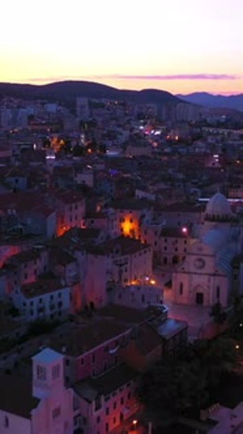 Vertical View Of Croatia Cityscape, Europe