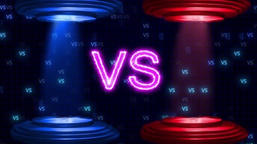 Neon VS Battle Arena Intro Animation