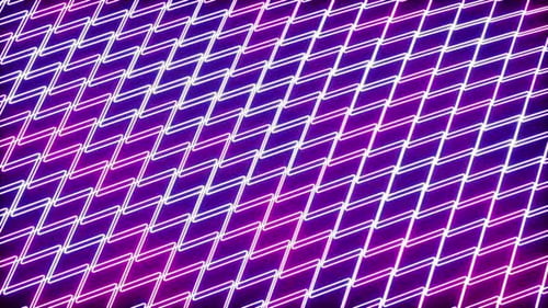 Vibrant Neon Diamond Grid Looping Background