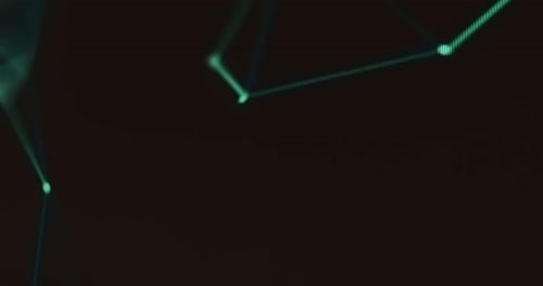 Abstract Green Digital Network Connection Technology