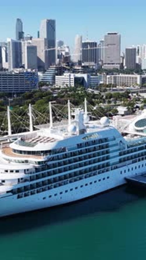 Miami Skyline At Miami In Florida United States.