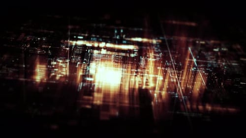 Futuristic Screen Display Data Matrix Simulation Background 15