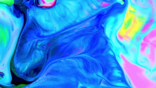 Dynamic Swirling Paint Abstract Background