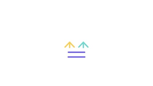 Animated Flat Design Upward Arrows with Horizontal Lines