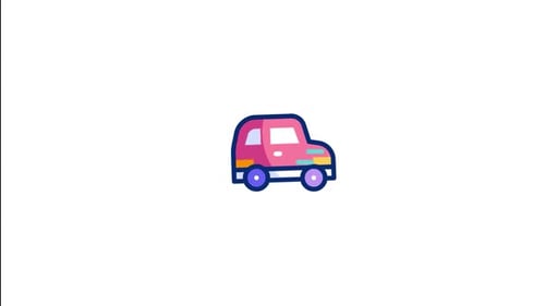 Mini Car Animated Icon