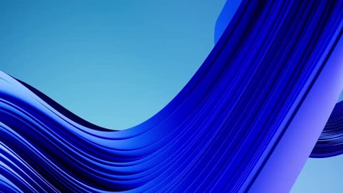 Abstract Blue Curves Background Loop