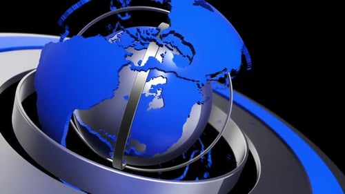 Animación 3D Globe Loop para News V5