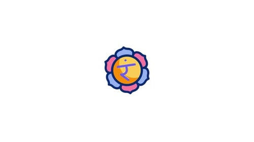 Animiertes Chakra-Symbol