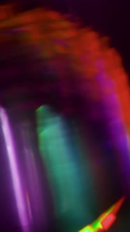 Colorful Abstract Light Leak on a Dark Background