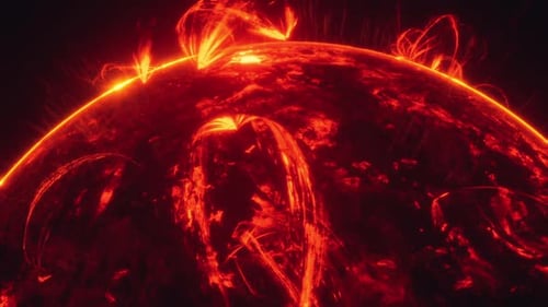 Impresionante actividad solar capturada que muestra intrincados bucles y llamaradas