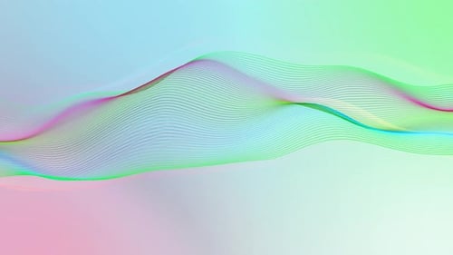 Abstract Fluid Wavy Lines Motion Graphics Background