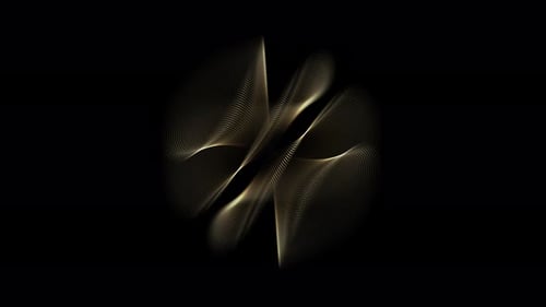 Goldene Kugel. Kugel aus Bronze. Goldpartikel fliegen in einer runden Kugel. Abstrakte Energie, magische gelbe Kugel b