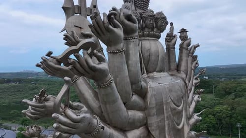 Thousand Hands Guanshiyin Bodhisattva In Taiwan, Close Up