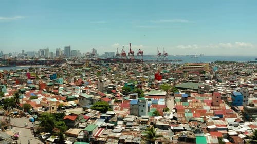 Die Stadt Manila, die Hauptstadt der Philippinen