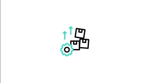 Animated Corporate Logistics Progress Icon
