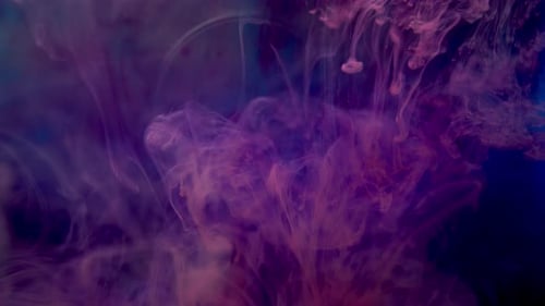 Abstract Ink Swirling in Water