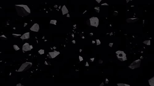 Betonexplosion. Gebrochene Zementwand. Destruction-Bildschirmschoner. Animation der Zerstörung eines
