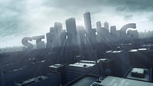 3D Skyscraper City Text Starting