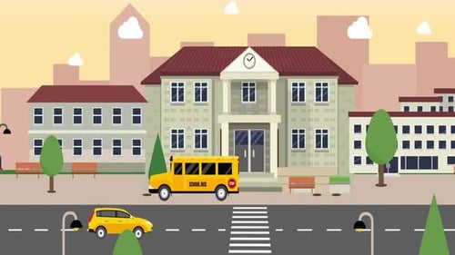 Car Driving Through The City